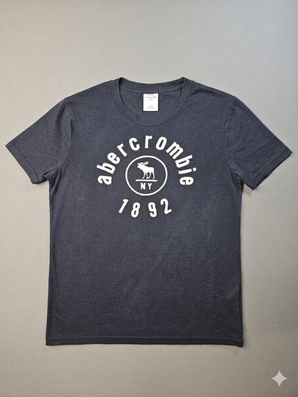 Abercrombie Kids Navy Varsity Moose Graphic Tee